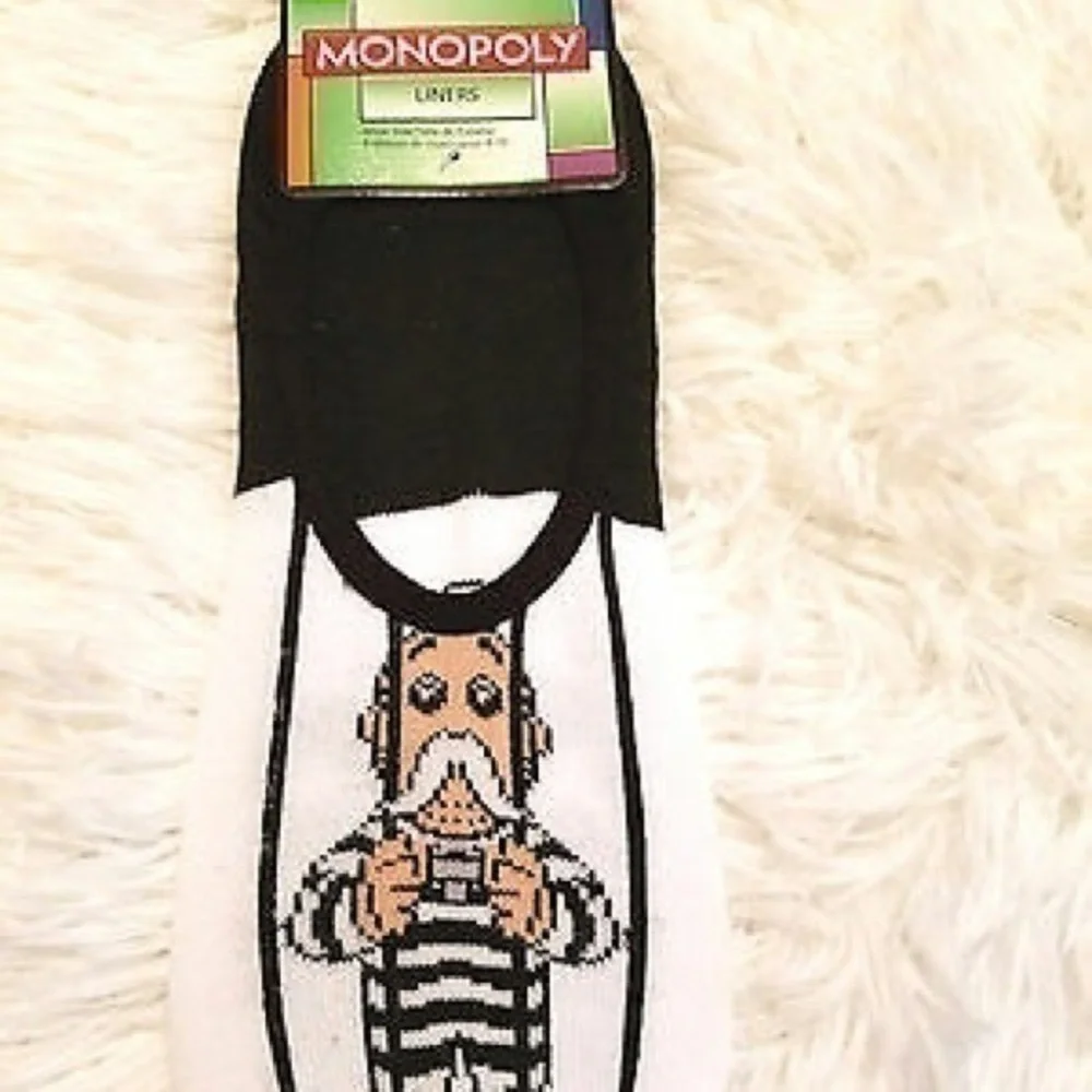 ☄Jailed Mr. MONOPOLY Liner Socks Collectible